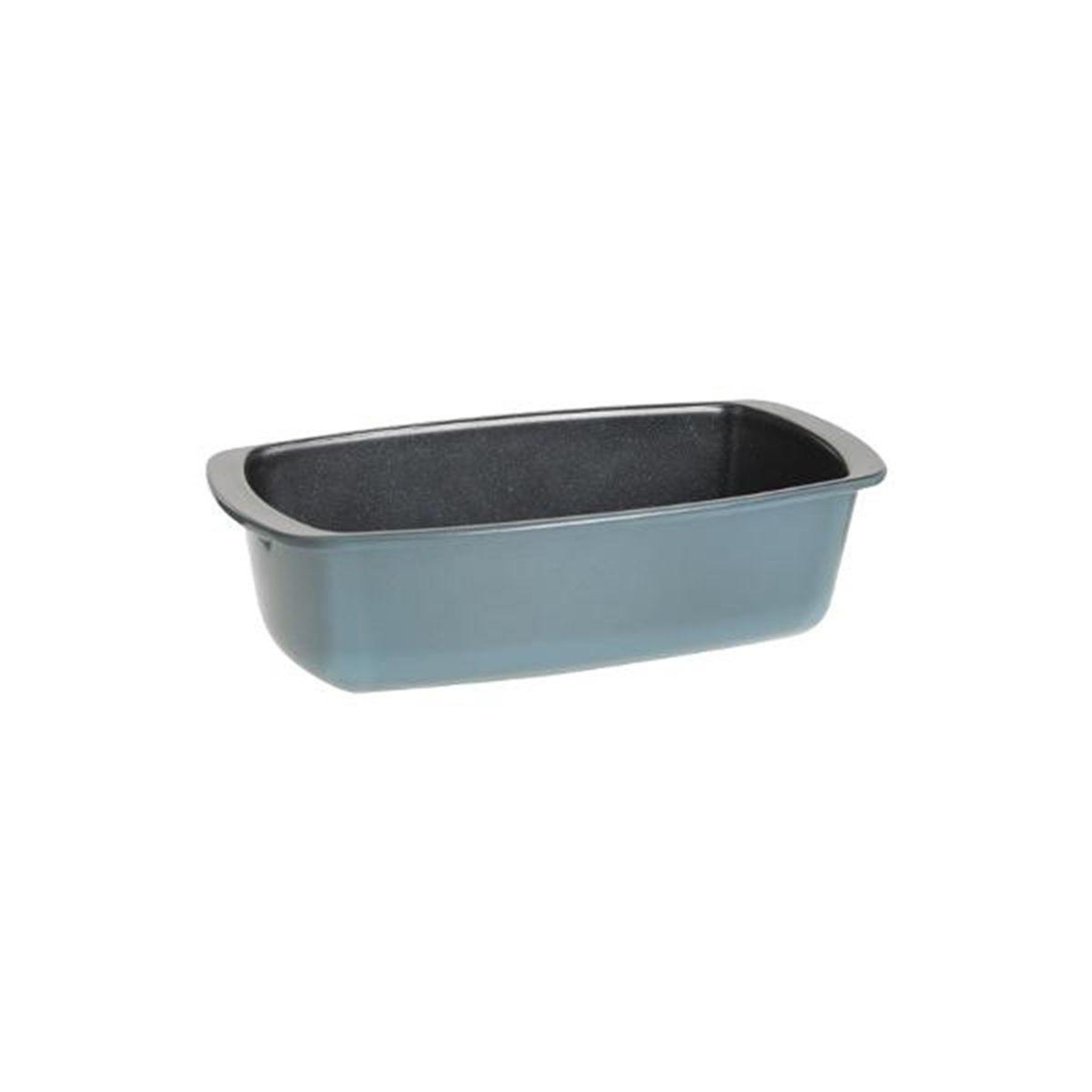 FIVE Plat à cake en verre  pierre  27cm bleu