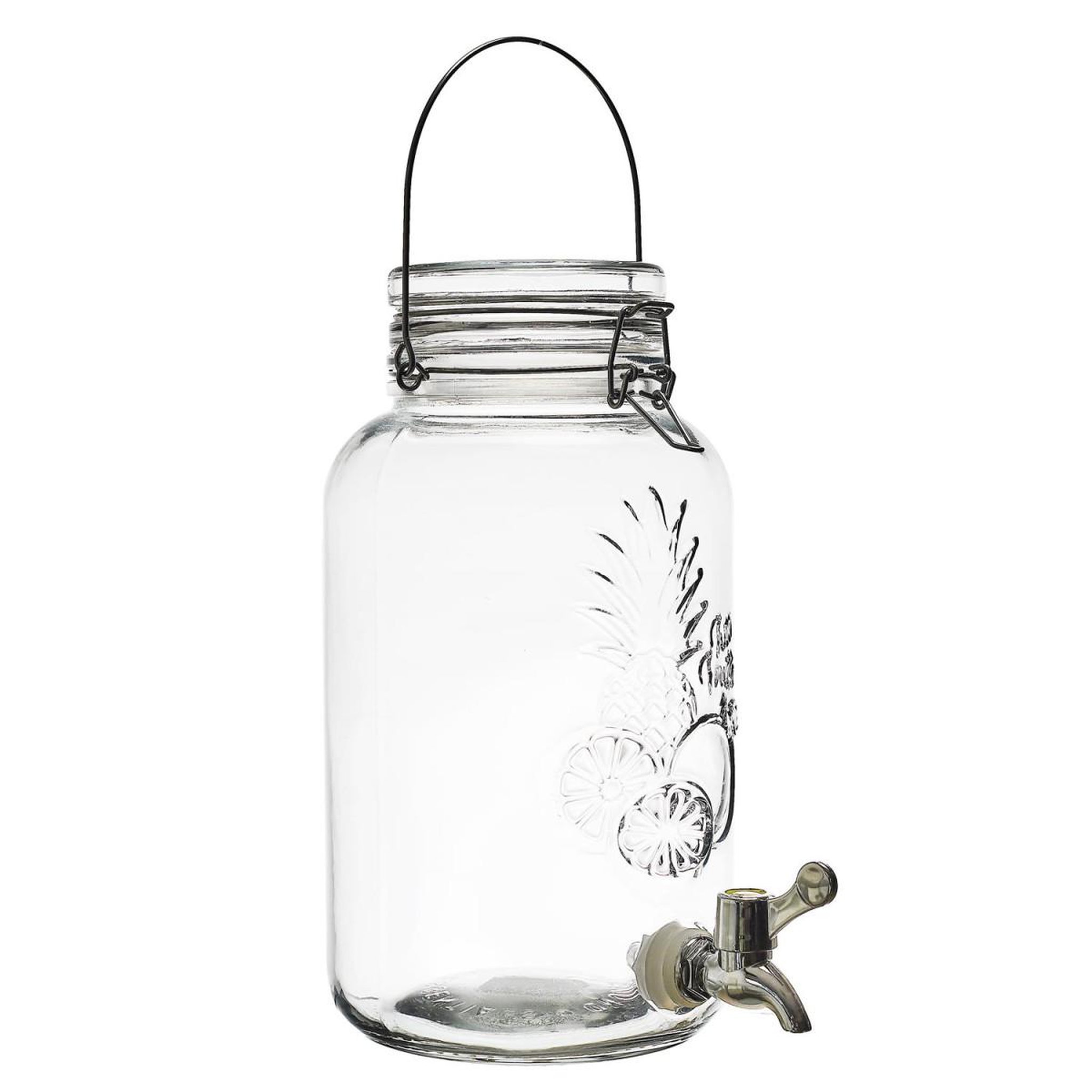 The Home Deco Factory Fontaine à boisson  tutti frutti  4l transparent