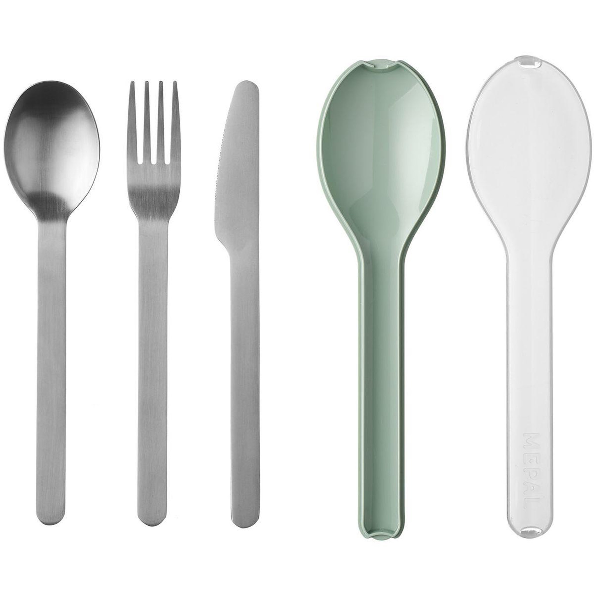 Voir la diapositive 2 : MEPAL Couverts set de 3pcs - nordic sage