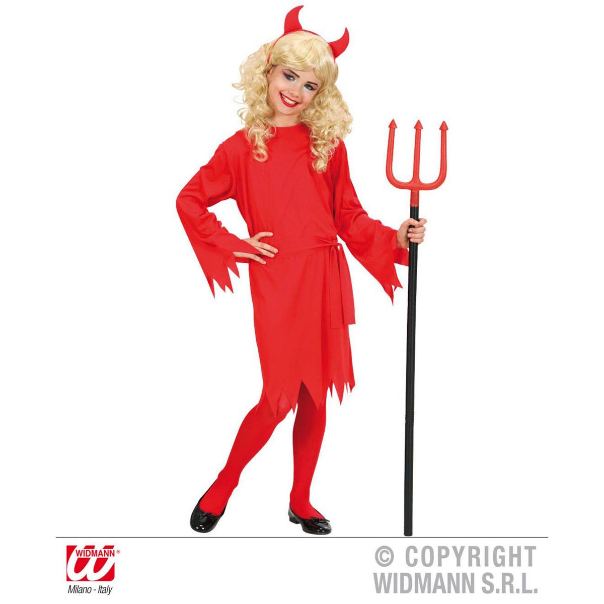 WIDMANN Déguisement la Petite Diablesse Diavolessa - 10/12 ans (140 à 152 cm)