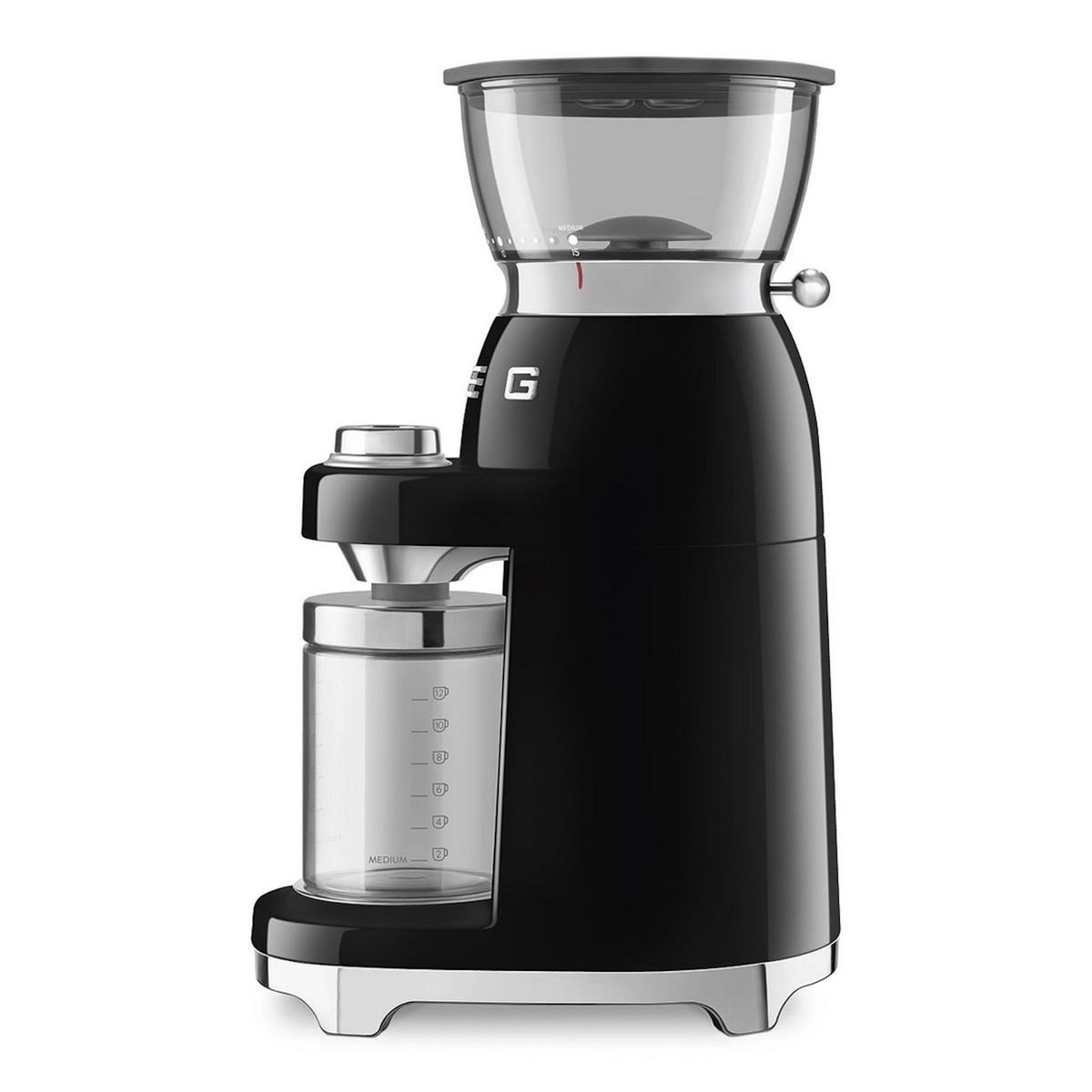 SMEG Moulin à café 240g 150w noir - CGF03BLEU