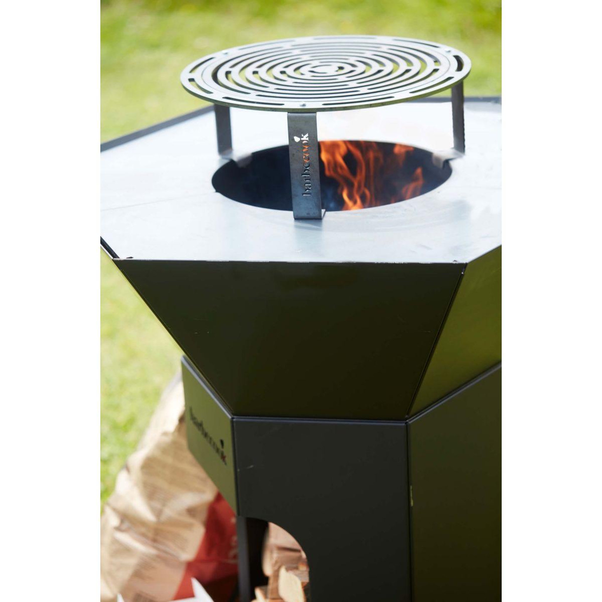 Voir la diapositive 3 : BARBECOOK Grille barbecue support Dynamic Centre et gril BC-ACC-74
