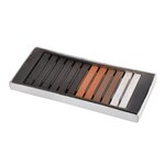 Paris Prix Boîte de 12 Fusains  Dessin  23cm Blanc