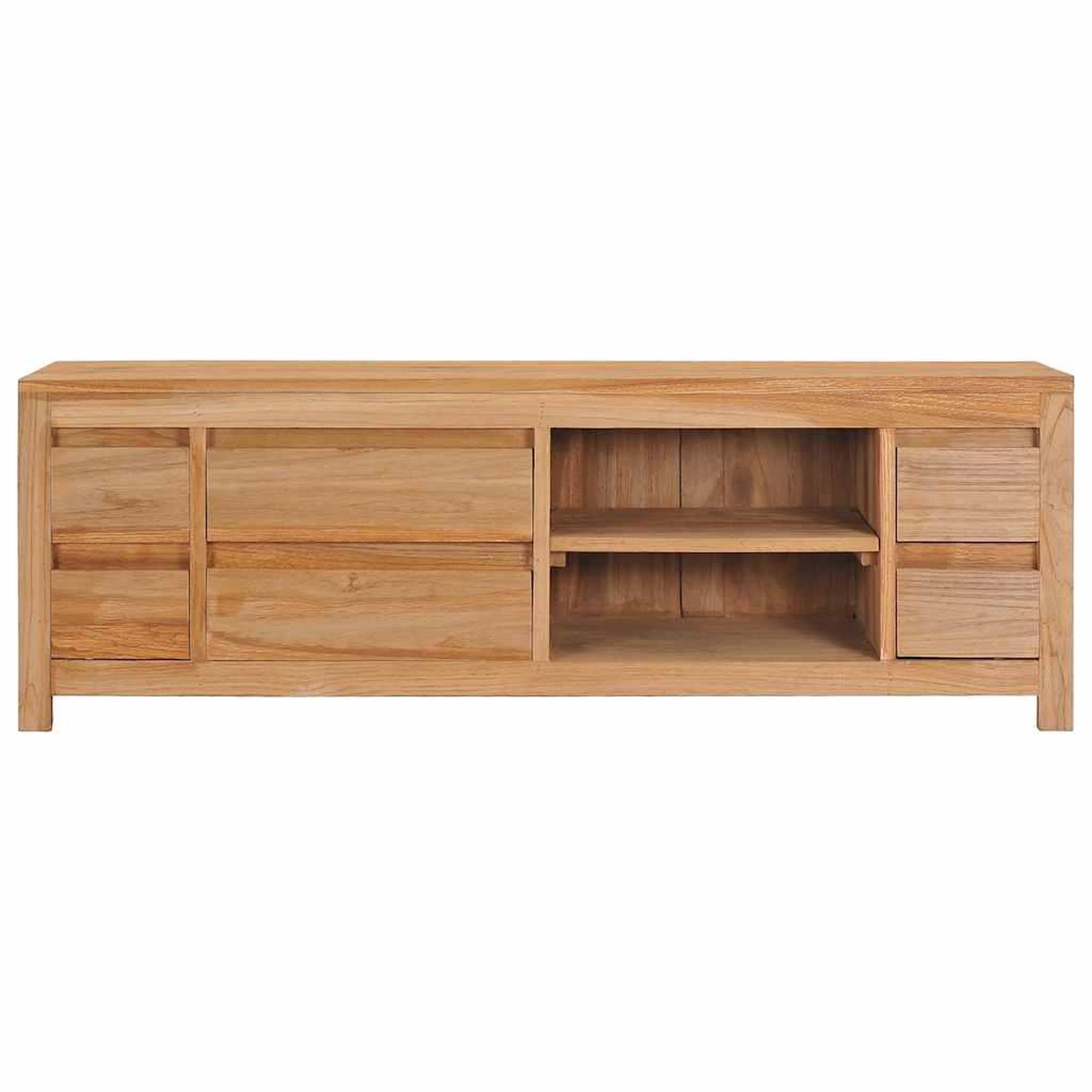 Voir la diapositive 2 : VIDAXL Meuble TV 115 x 30 x 40 cm bois de teck massif