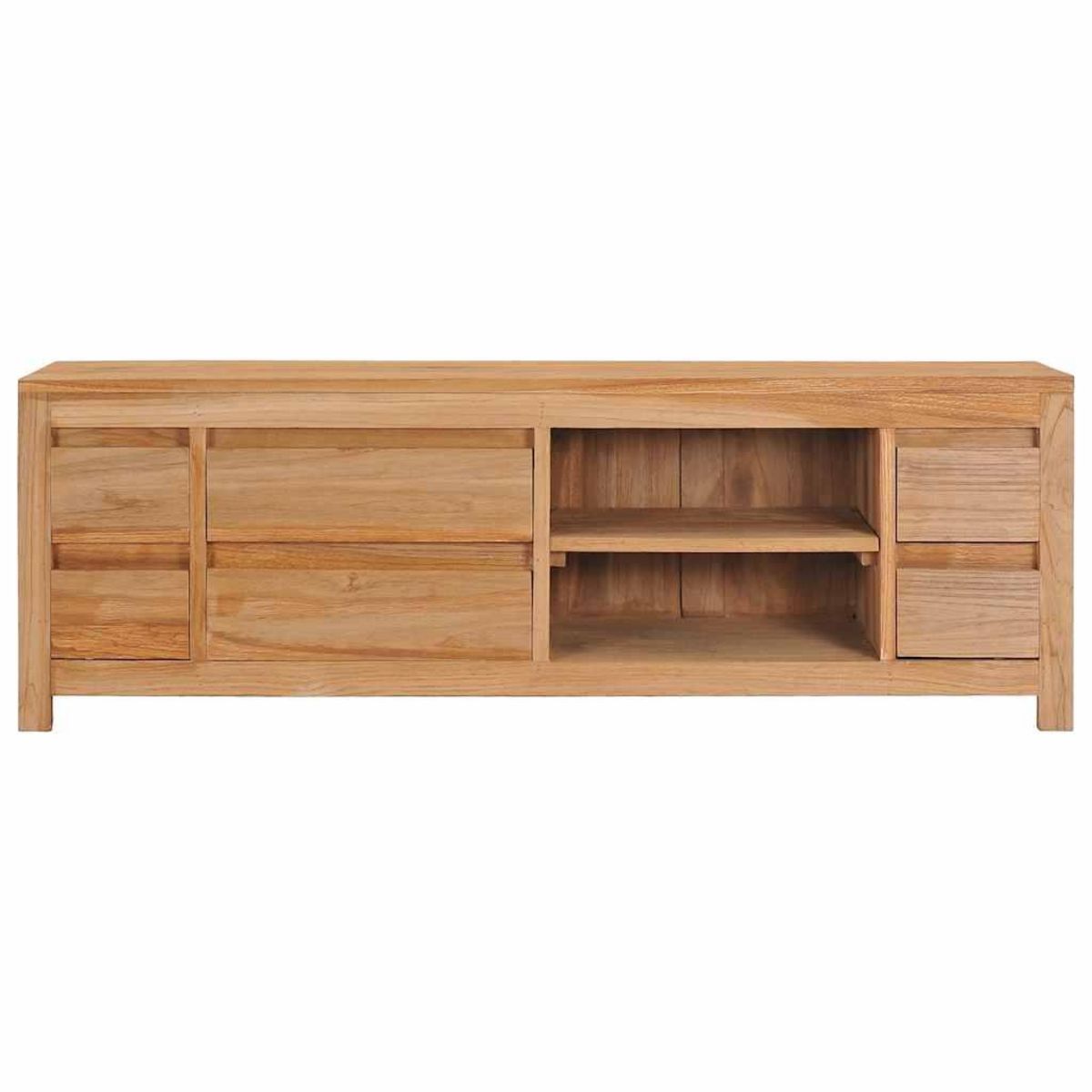 VIDAXL Meuble TV 115 x 30 x 40 cm bois de teck massif