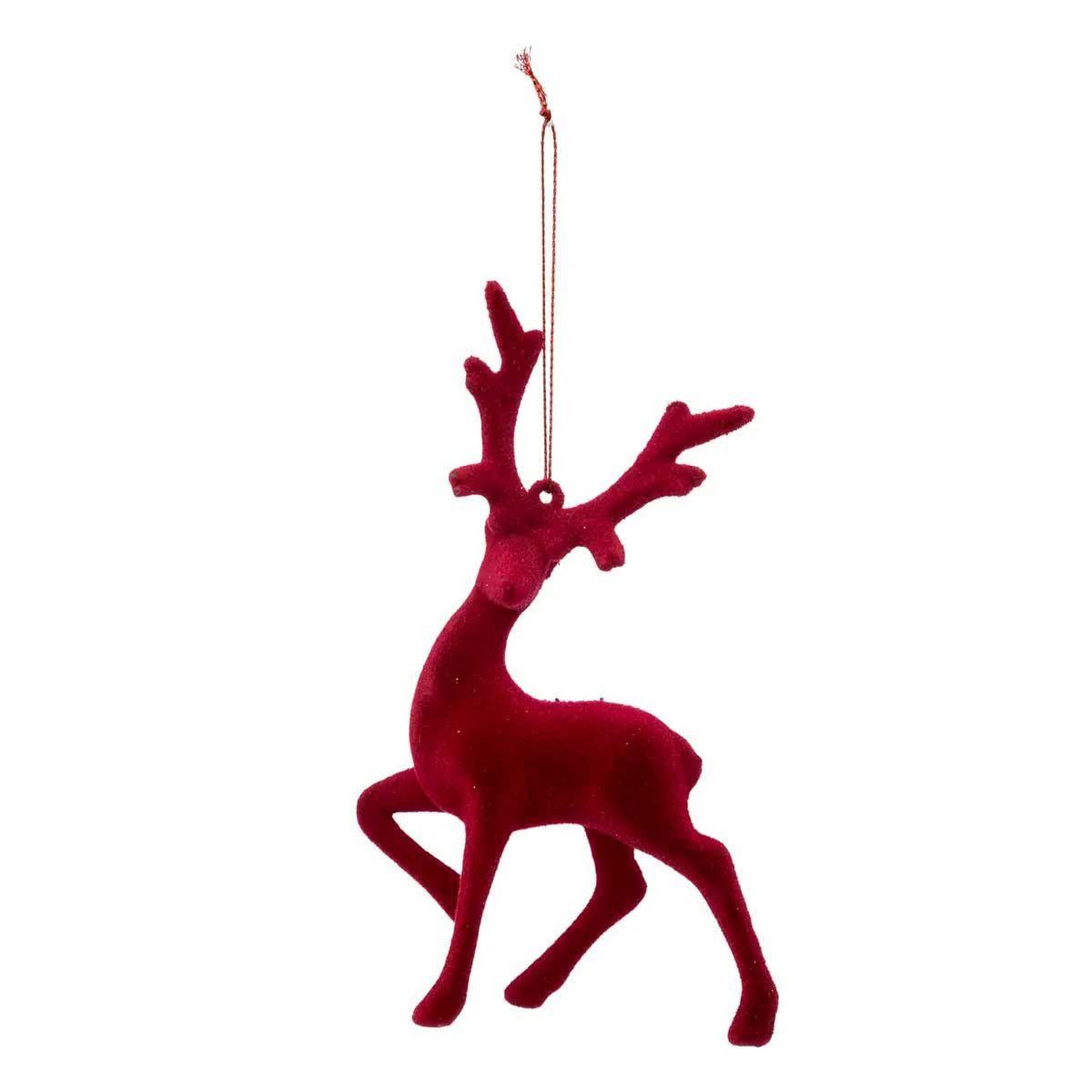 ATMOSPHERA Sujet de noël  renne  16cm rouge