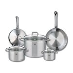ELO Ensemble de 2 Poêles de cuisson 24 et 28 cm et 3 faitouts 14, 20 et 26 cm Elo Profi Citrin