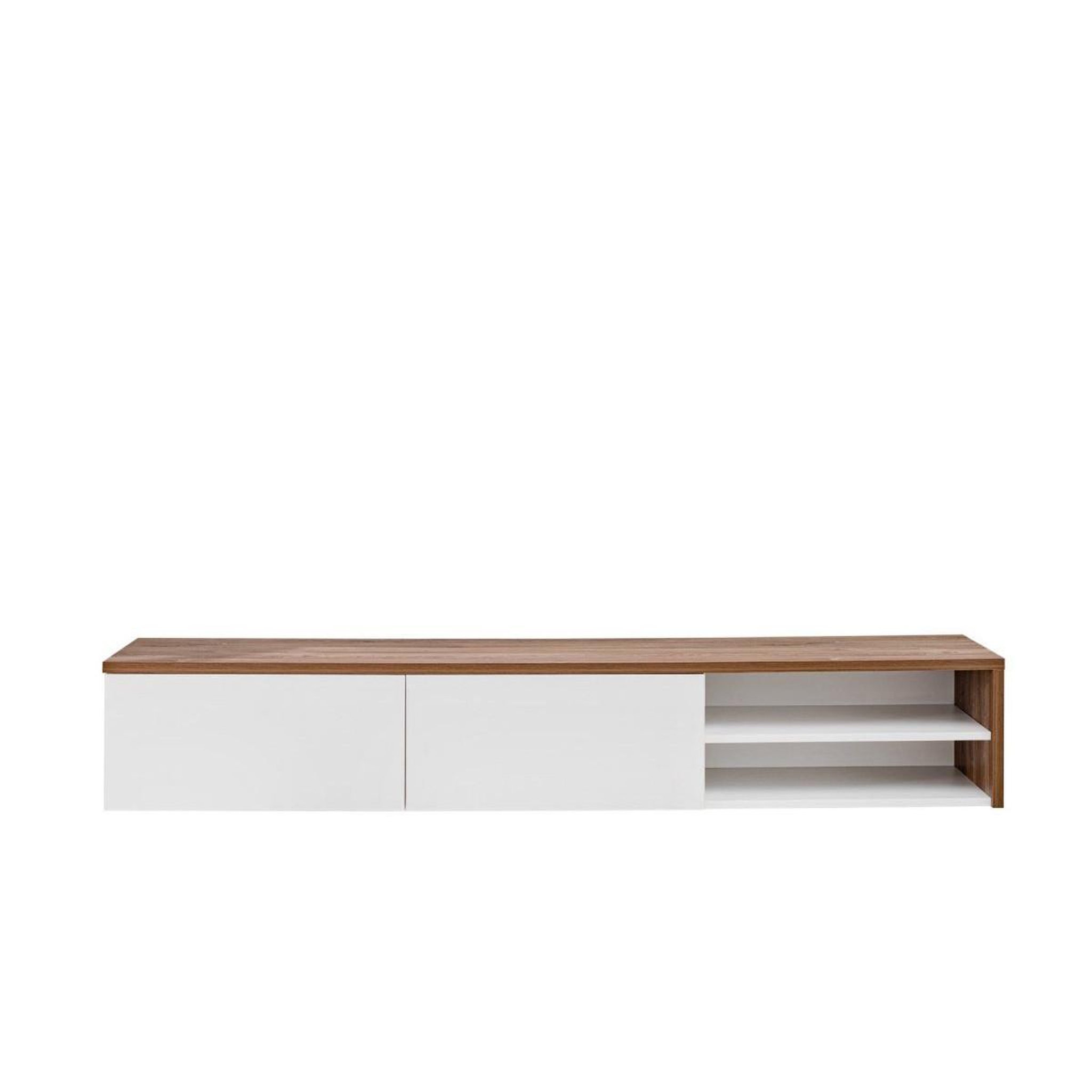 Voir la diapositive 4 : Paris Prix Meuble tv  rtv dallas  180cm blanc & chêne