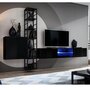 Paris Prix Ensemble Meuble TV Design  Switch VI  270cm Noir