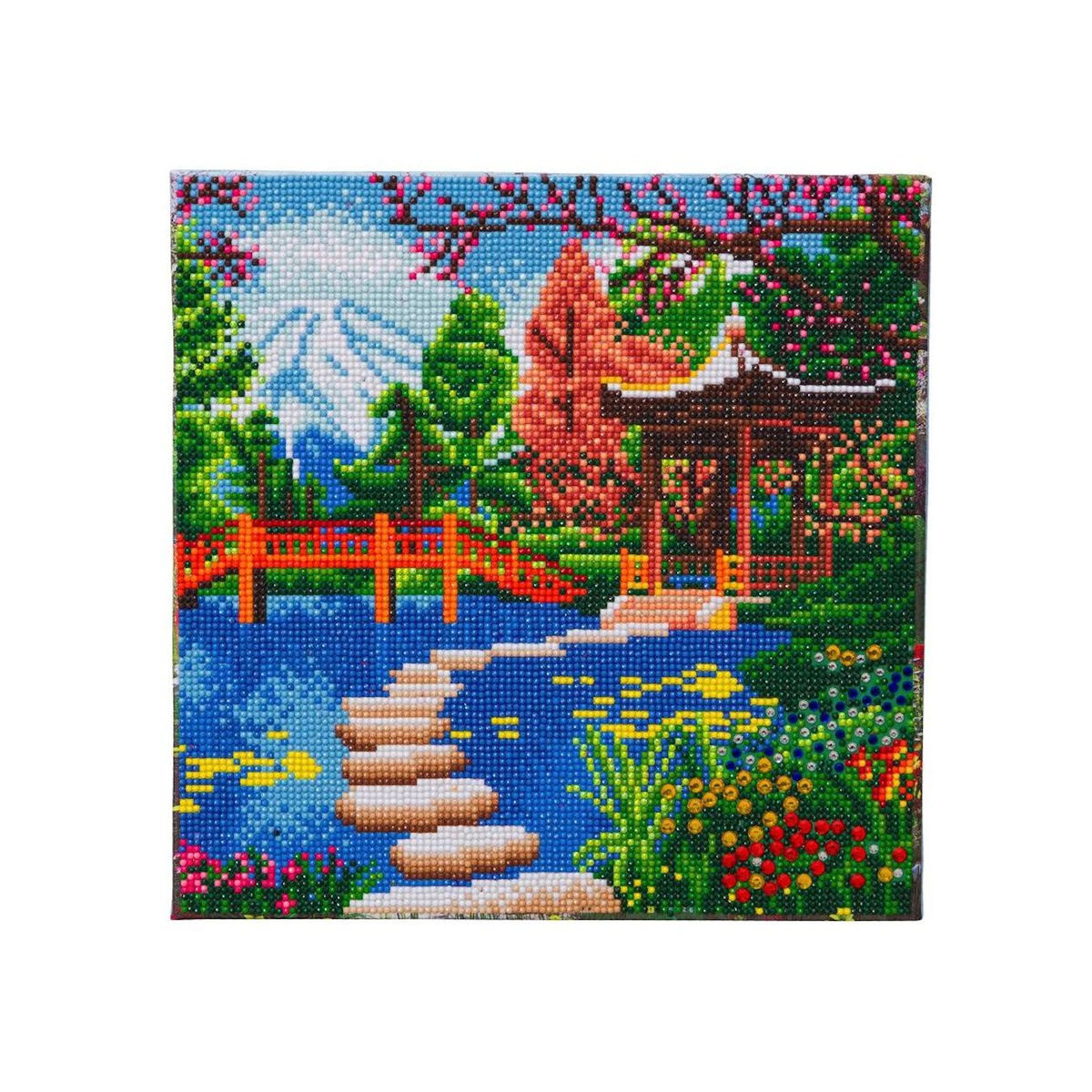 Oz International Kit tableau à diamanter 30x30cm Jardin japonais