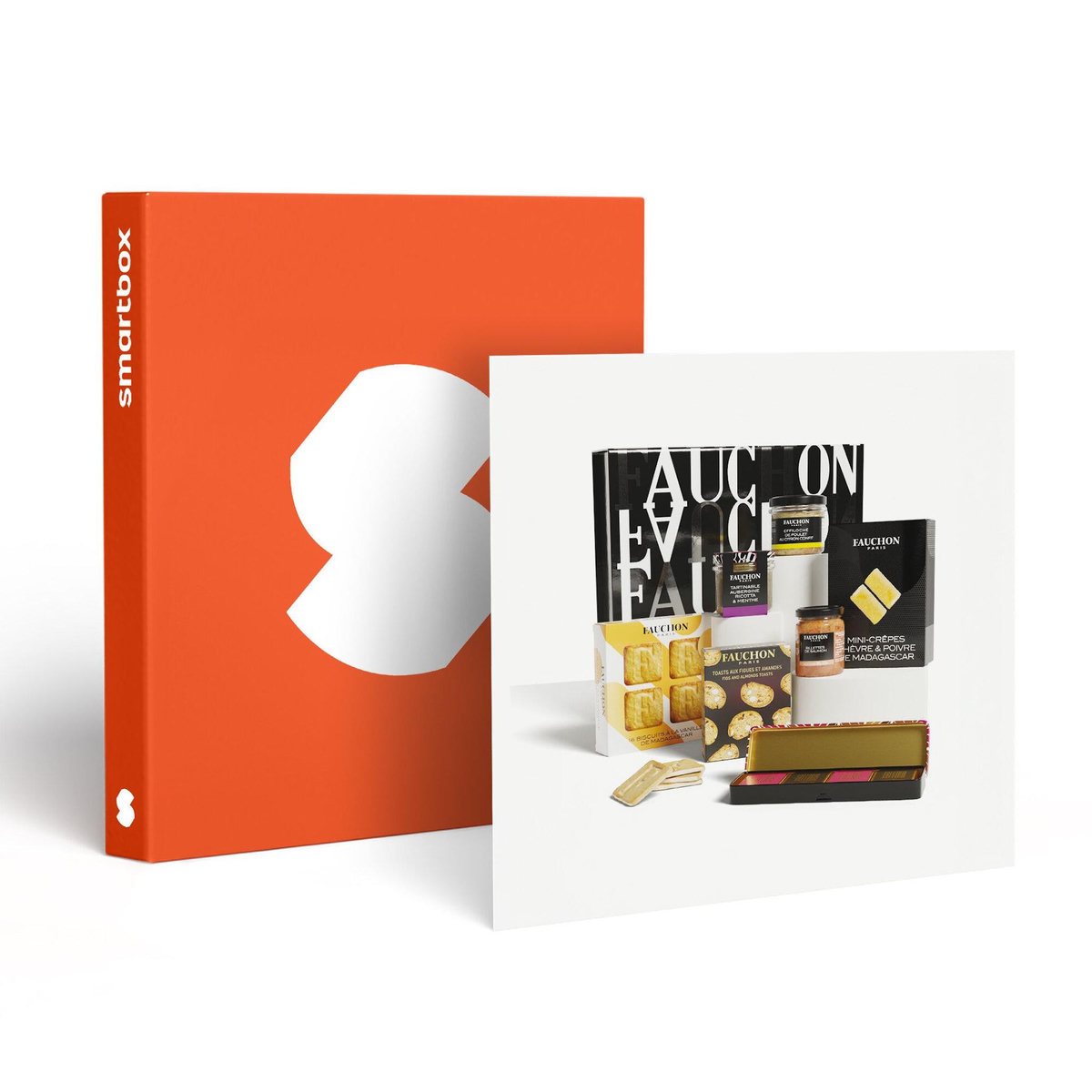 Smartbox Coffret Tentations Fauchon : assortiment de délices salés et sucrés livré à domicile - Coffret Cadeau Gastronomie