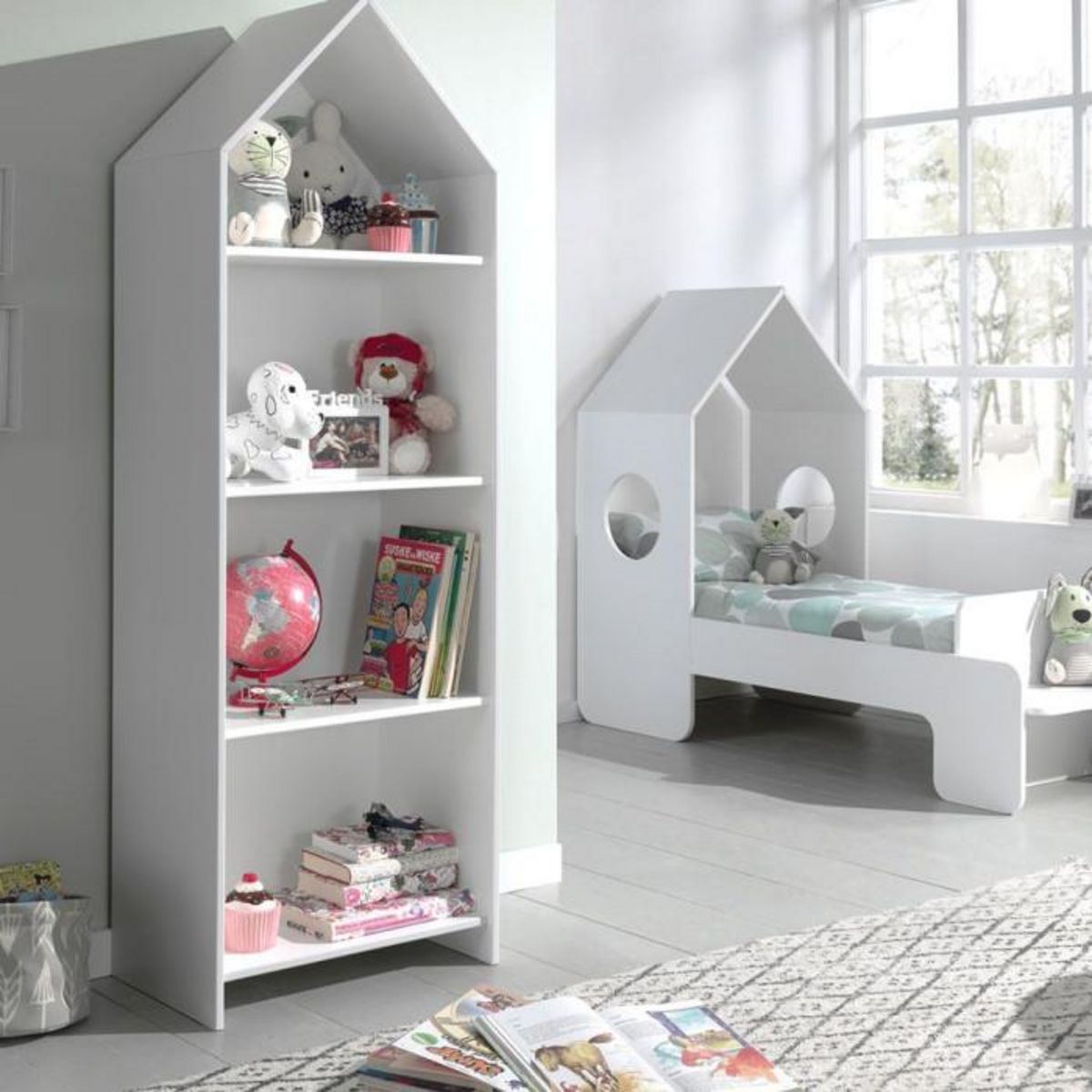 Paris Prix Étagère Bibliothèque 4 Niveaux  Casami  171cm Blanc