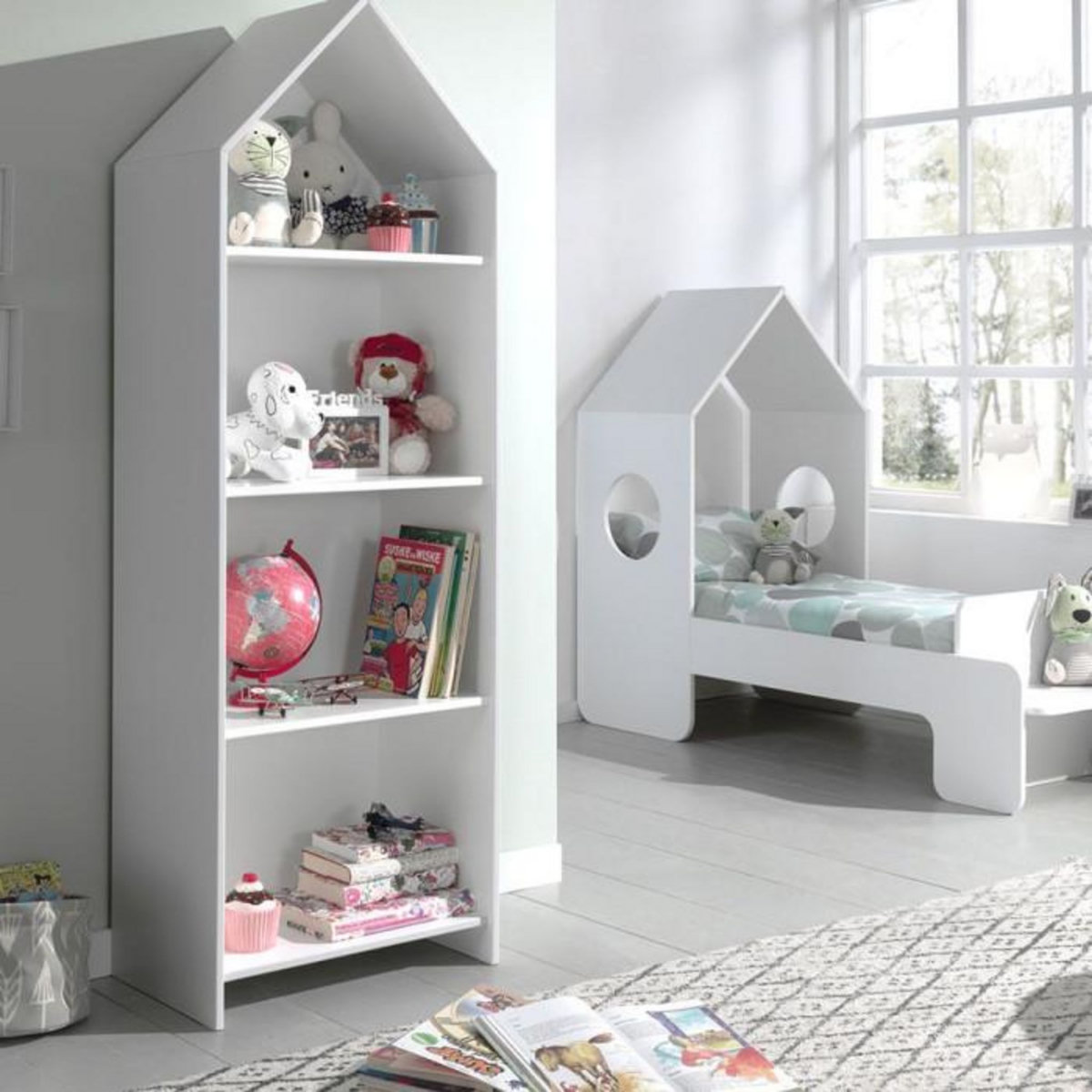 Paris Prix Étagère Bibliothèque 4 Niveaux  Casami  171cm Blanc