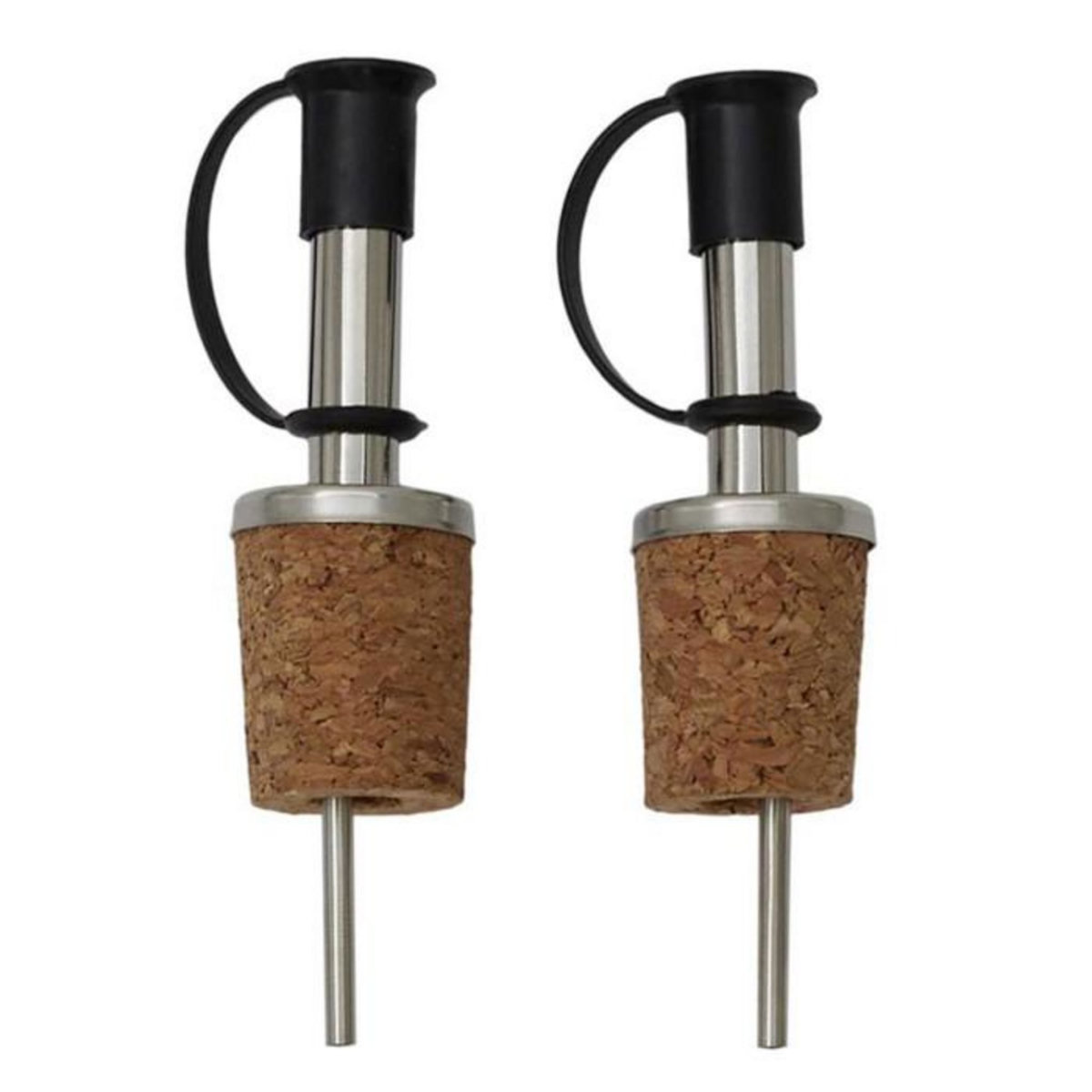 Paris Prix Lot de 2 Bouchons en Liège  Bec Verseur  10cm Argent