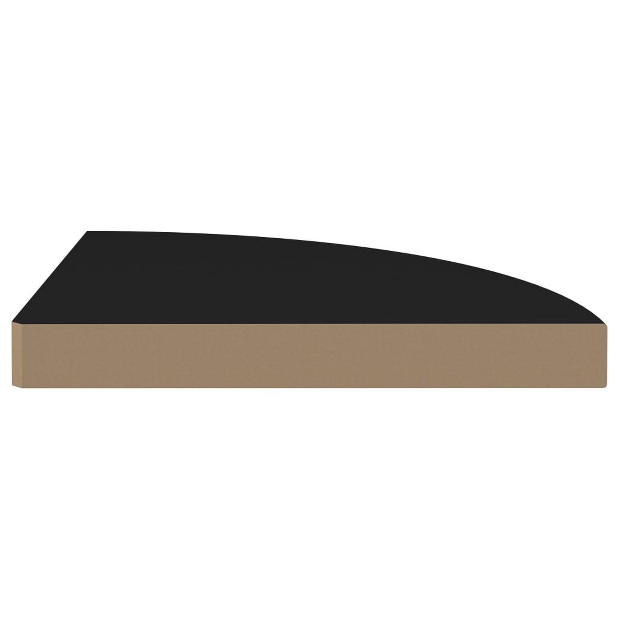 Voir la diapositive 5 : VIDAXL Etageres d'angle flottantes 4 pcs noir 35x35x3,8 cm mdf