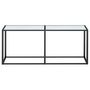 Voir la diapositive 3 : VIDAXL Table console Marbre blanc 180x35x75,5 cm Verre trempe