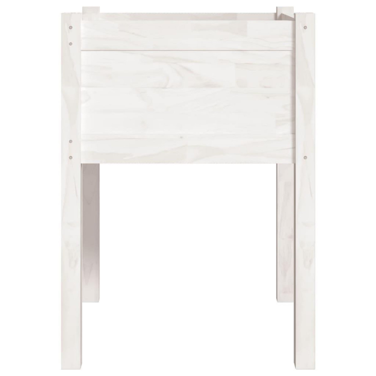 VIDAXL Jardiniere Blanc 50x50x70 cm Bois de pin massif