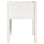 Voir la diapositive 4 : VIDAXL Jardiniere Blanc 50x50x70 cm Bois de pin massif