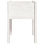 Voir la diapositive 4 : VIDAXL Jardiniere Blanc 50x50x70 cm Bois de pin massif