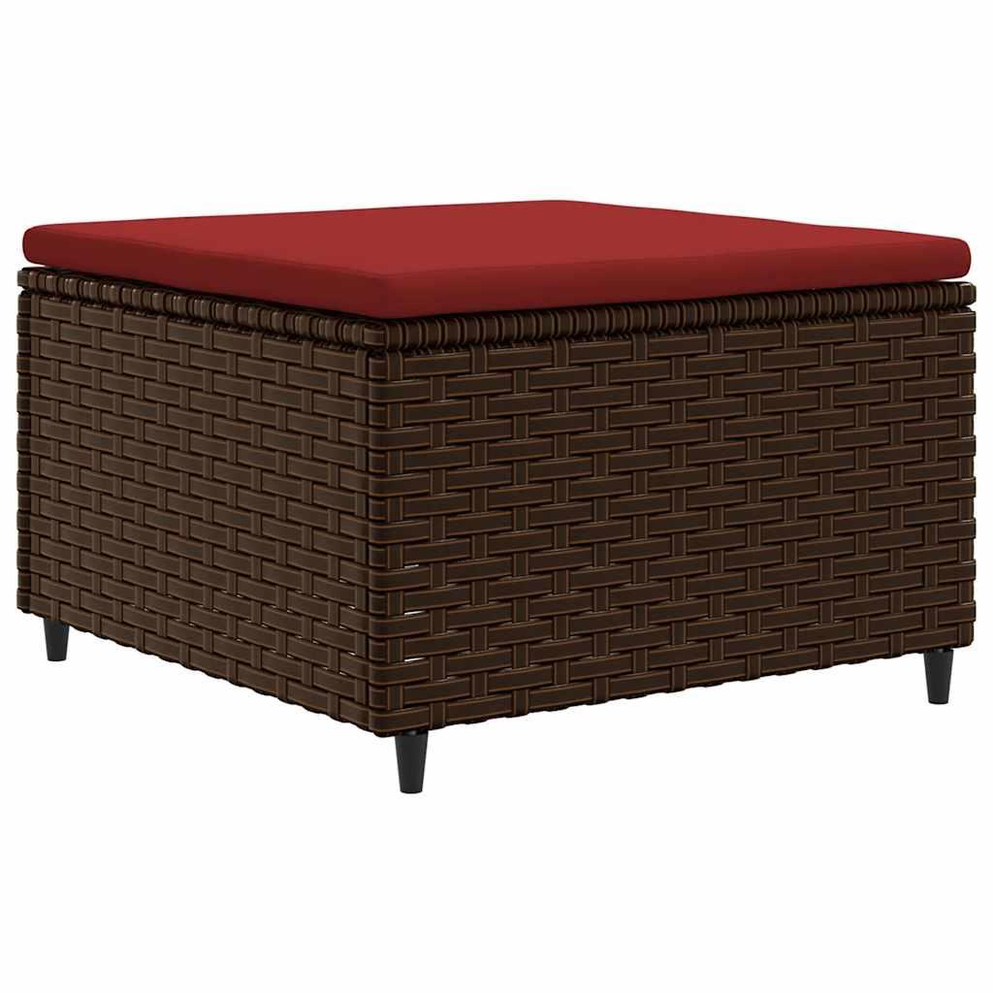 Voir la diapositive 5 : VIDAXL Salon de jardin avec coussins 7 pcs marron resine tressee