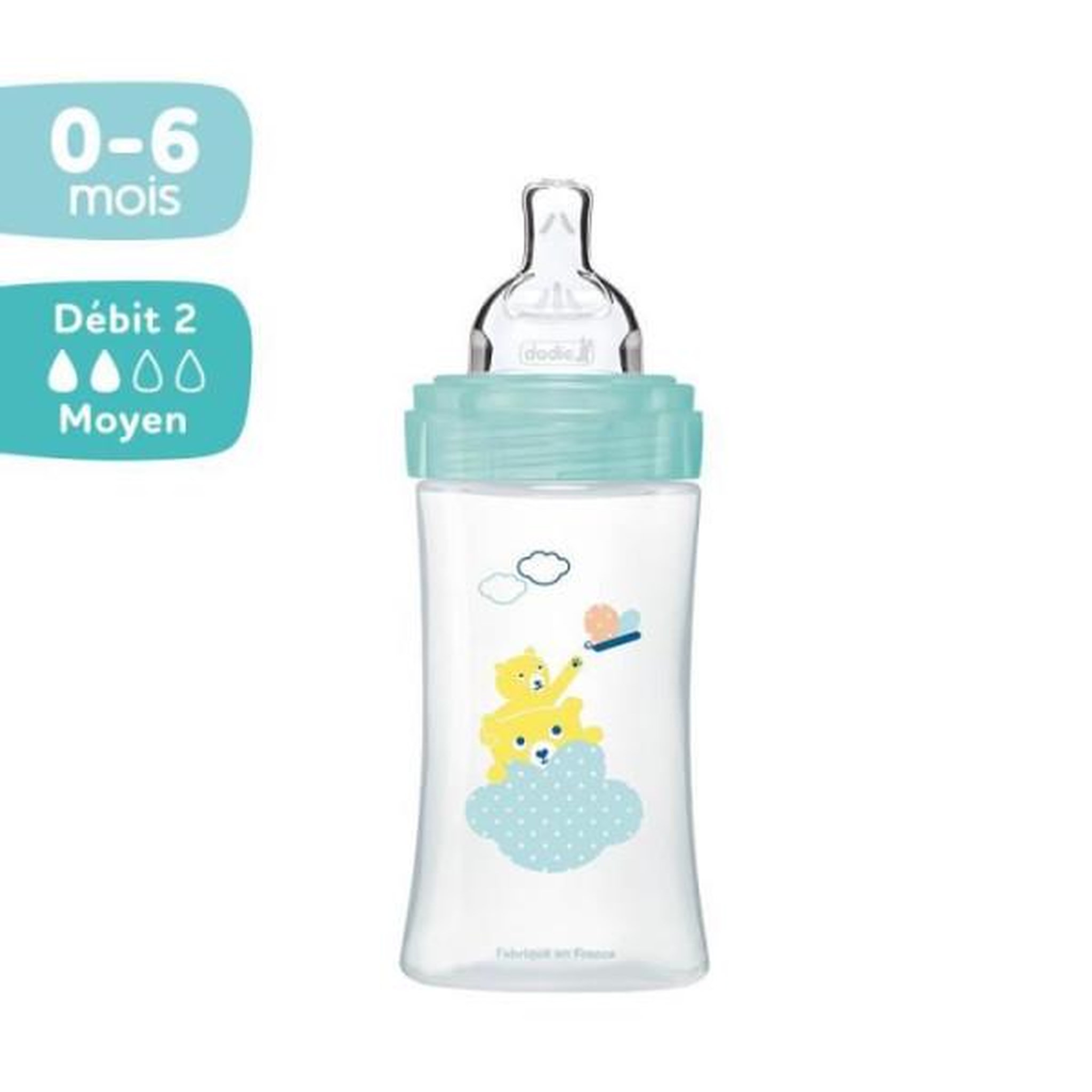 Voir la diapositive 3 : DODIE Dodie Biberon Sensation+ Anti-Coliques +0m Lion 270ml