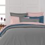 Voir la diapositive 3 : Sensei Maison Taie de traversin en percale de coton SOFT PERCALE - 45x185 cm