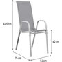 Voir la diapositive 3 : Habitat et Jardin Fauteuil jardin Textilène  Cordoba  - Phoenix - Ecru - Lot de 2
