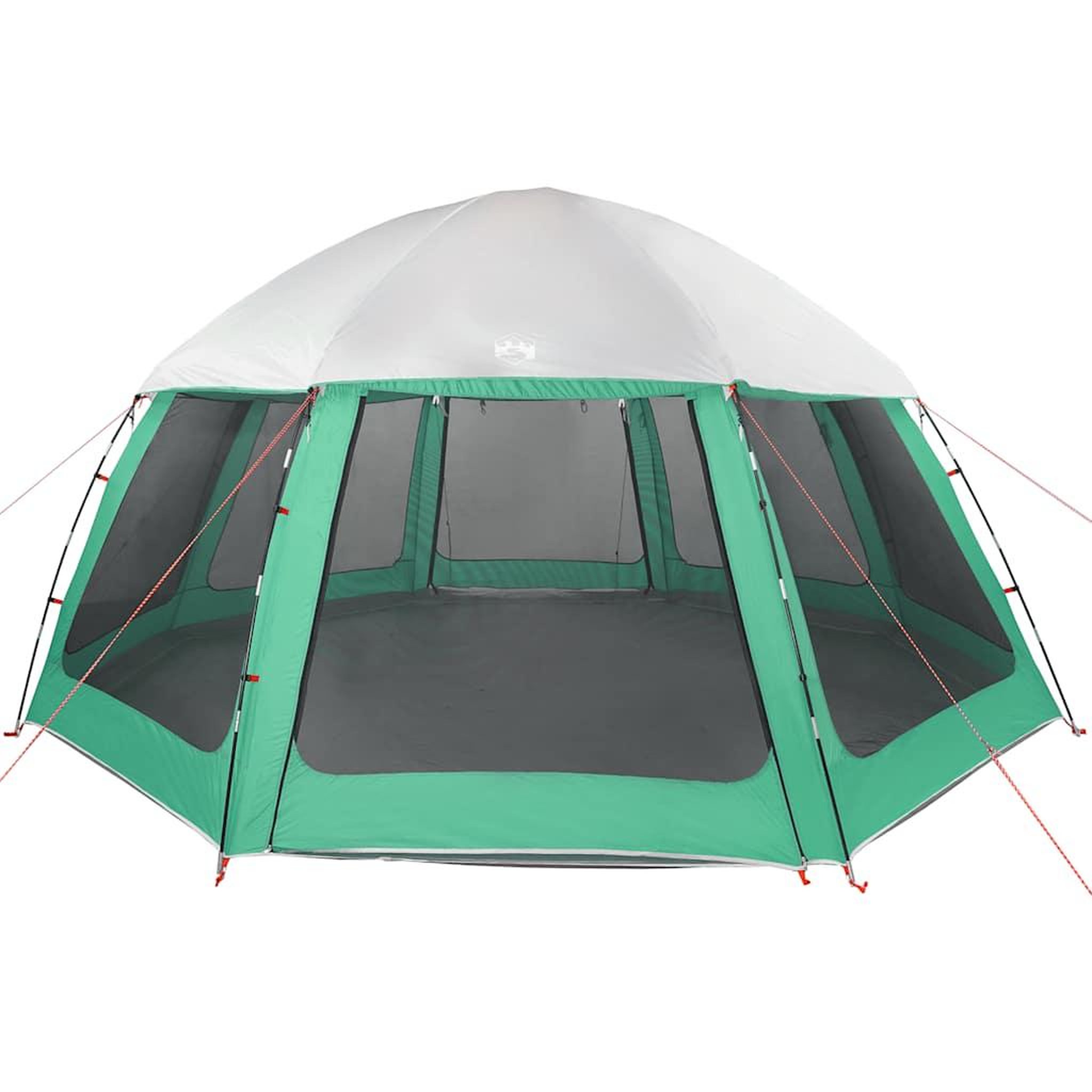 Voir la diapositive 5 : VIDAXL Tente piscine toit amovible parois maille vert d'eau 510x510 cm