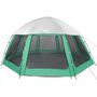 Voir la diapositive 5 : VIDAXL Tente piscine toit amovible parois maille vert d'eau 510x510 cm