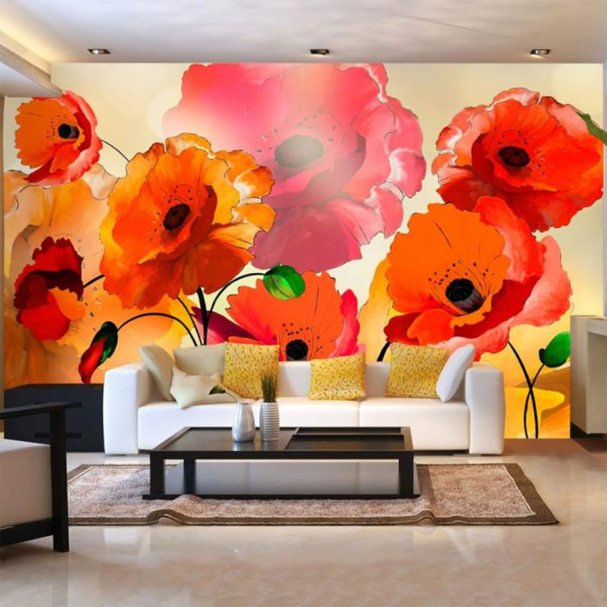 Paris Prix Papier Peint  Velvet Poppies II  450x280cm