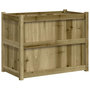 Voir la diapositive 2 : VIDAXL Jardiniere 90x50x70 cm bois de pin impregne