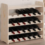 Voir la diapositive 1 : VIDAXL Casier à vin et panneau supérieur 67,5x25x60 cm bois pin massif