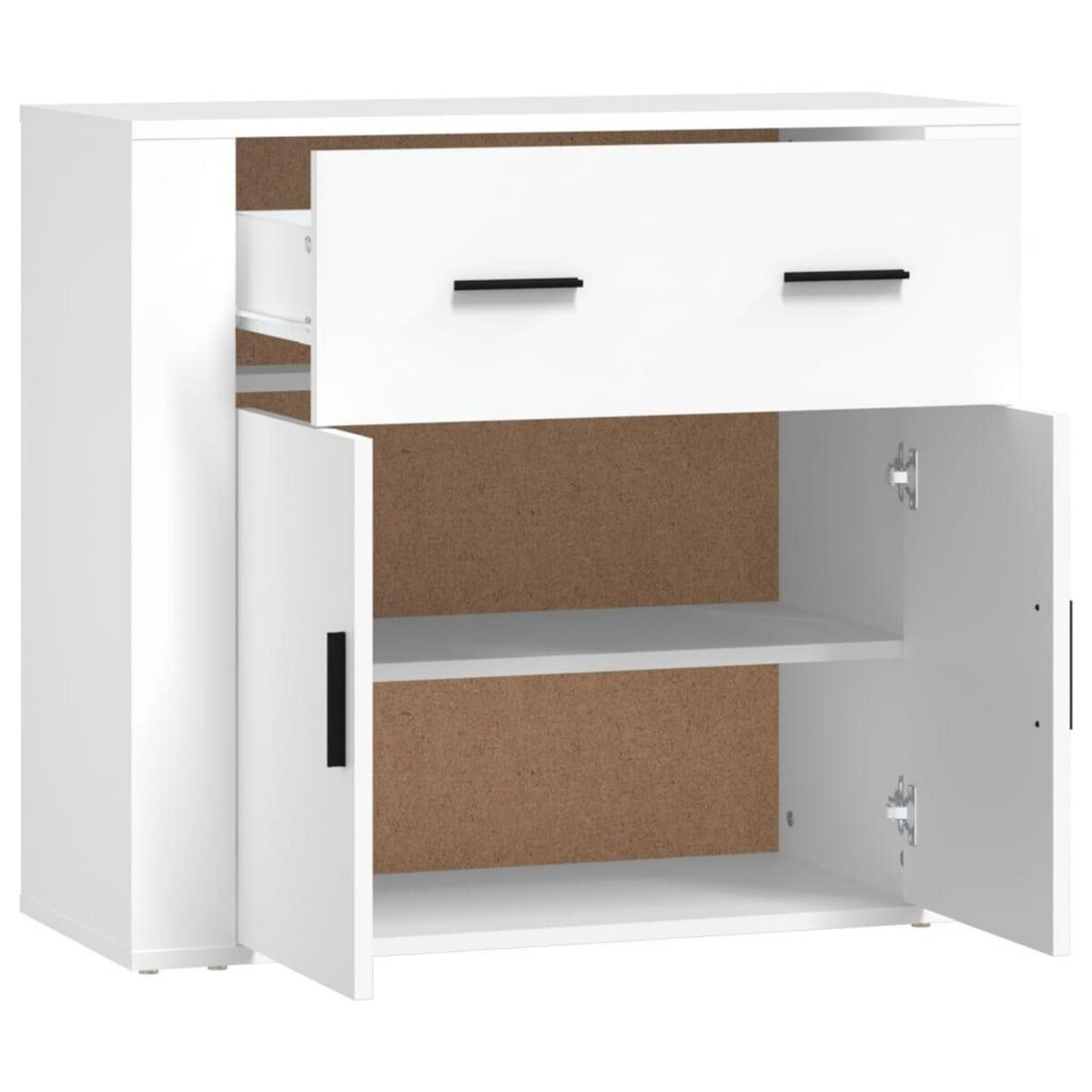 VIDAXL Buffet Blanc 80x33x70 cm Bois d'ingenierie