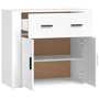 Voir la diapositive 4 : VIDAXL Buffet Blanc 80x33x70 cm Bois d'ingenierie