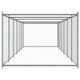 Voir la diapositive 5 : VIDAXL Cage pour chien avec porte gris 12x2x1,5 m acier galvanise