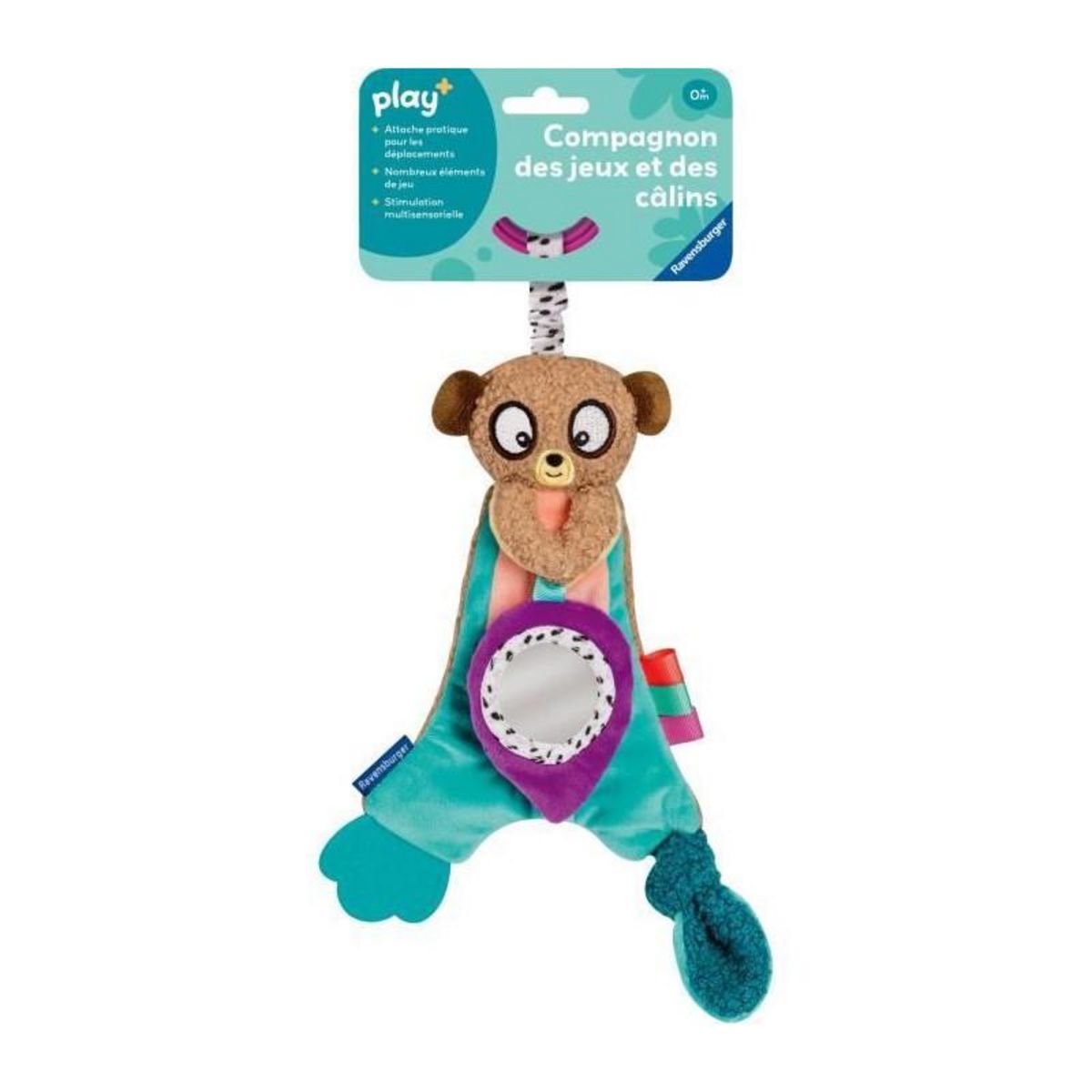 RAVENSBURGER Ravensburger -PLAY + -Mon doudou d'éveil petit suricate - Des la naissance - version française - 34002