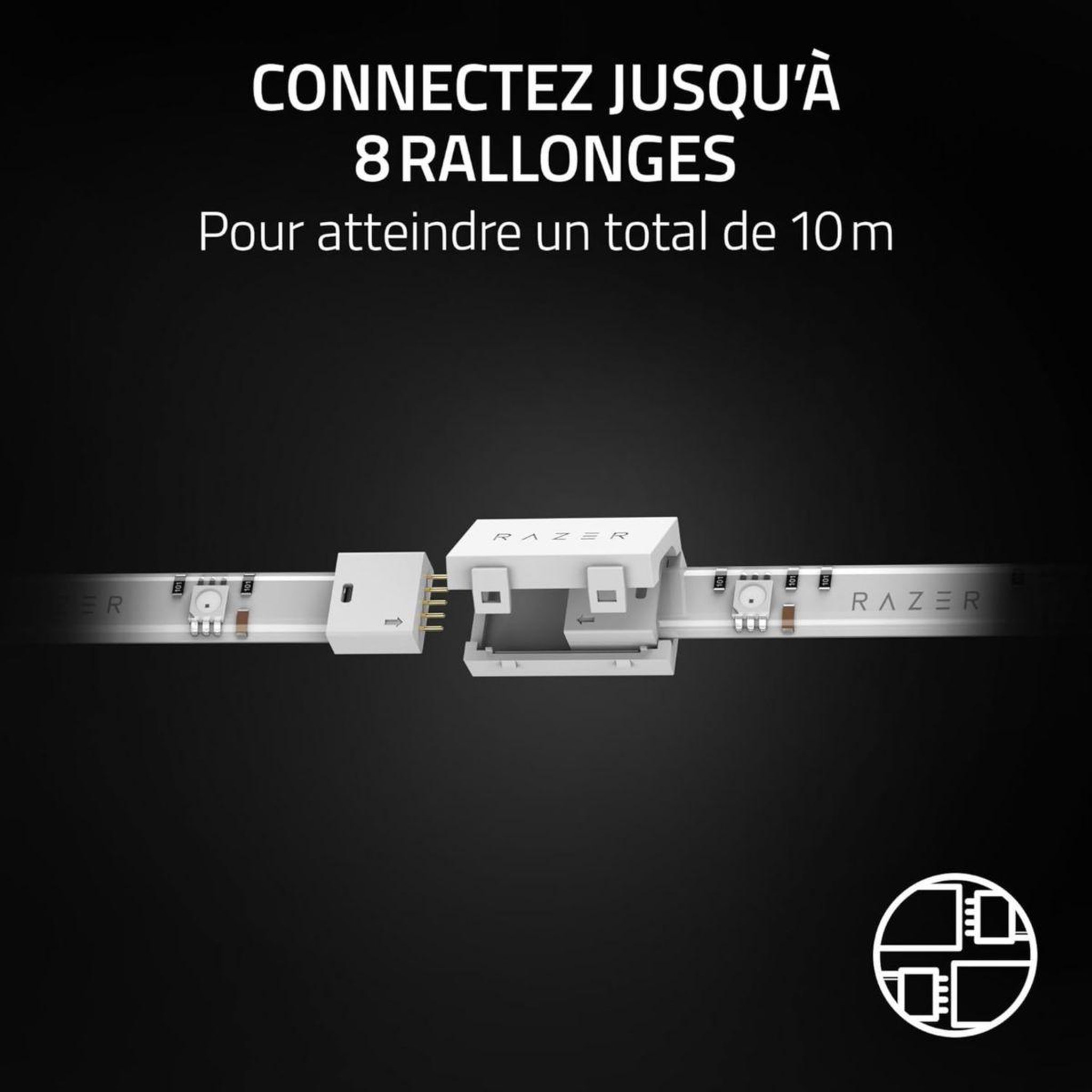 Voir la diapositive 3 : Razer Acc. Aether smart light strip extnd