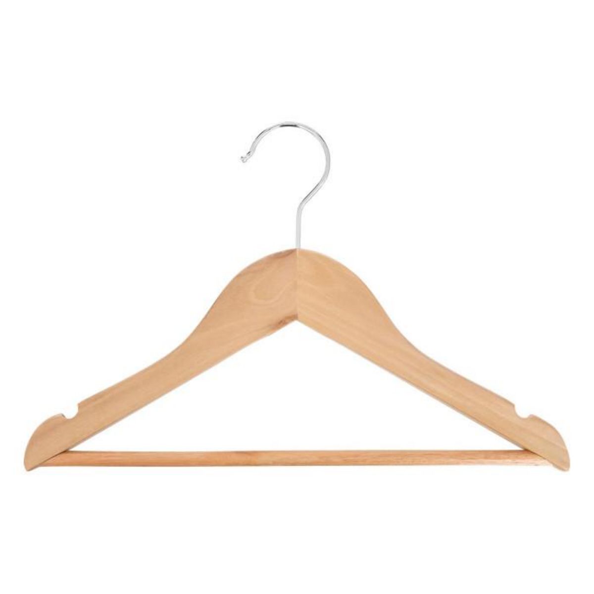 Atmosphera Kids Lot de 4 Cintres Enfant  Bois  30cm Naturel