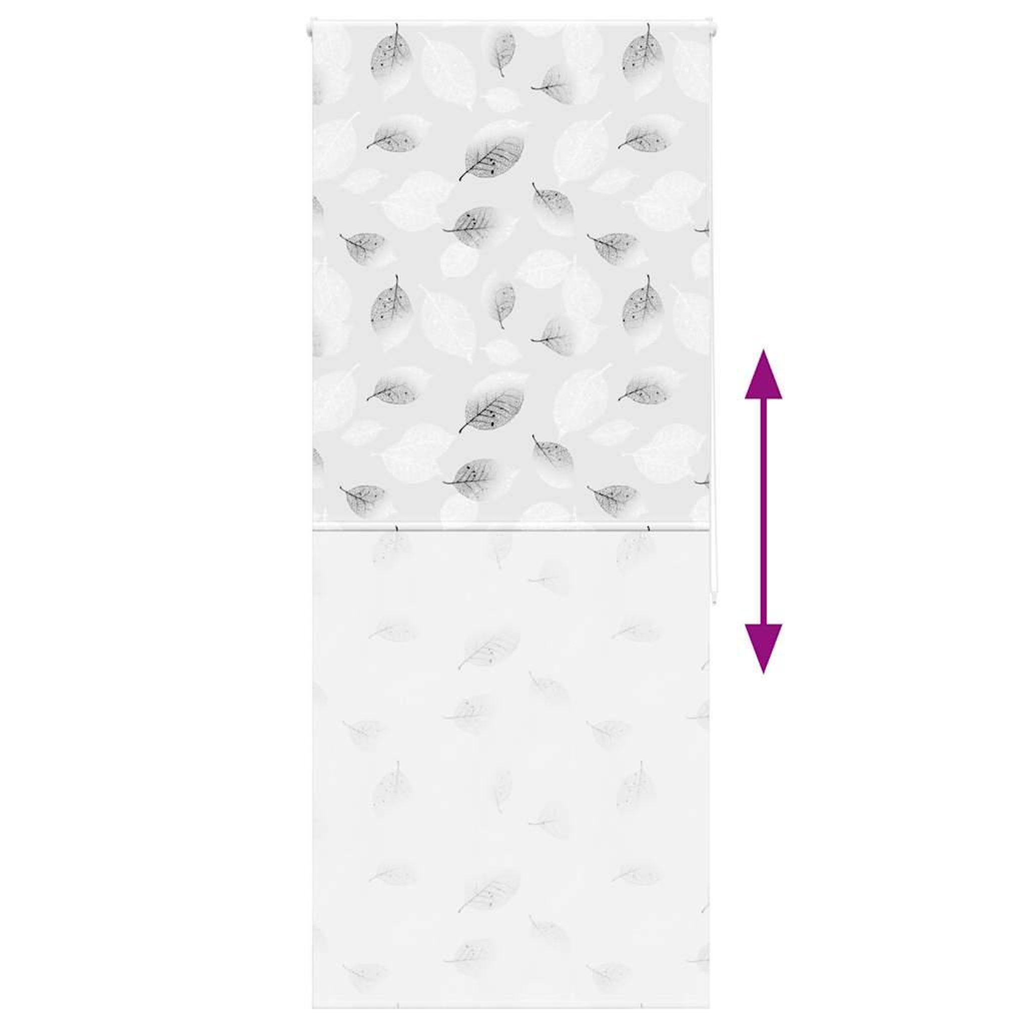 Voir la diapositive 5 : VIDAXL Store enrouleur de douche 90x240 cm largeur du tissu 86 cm