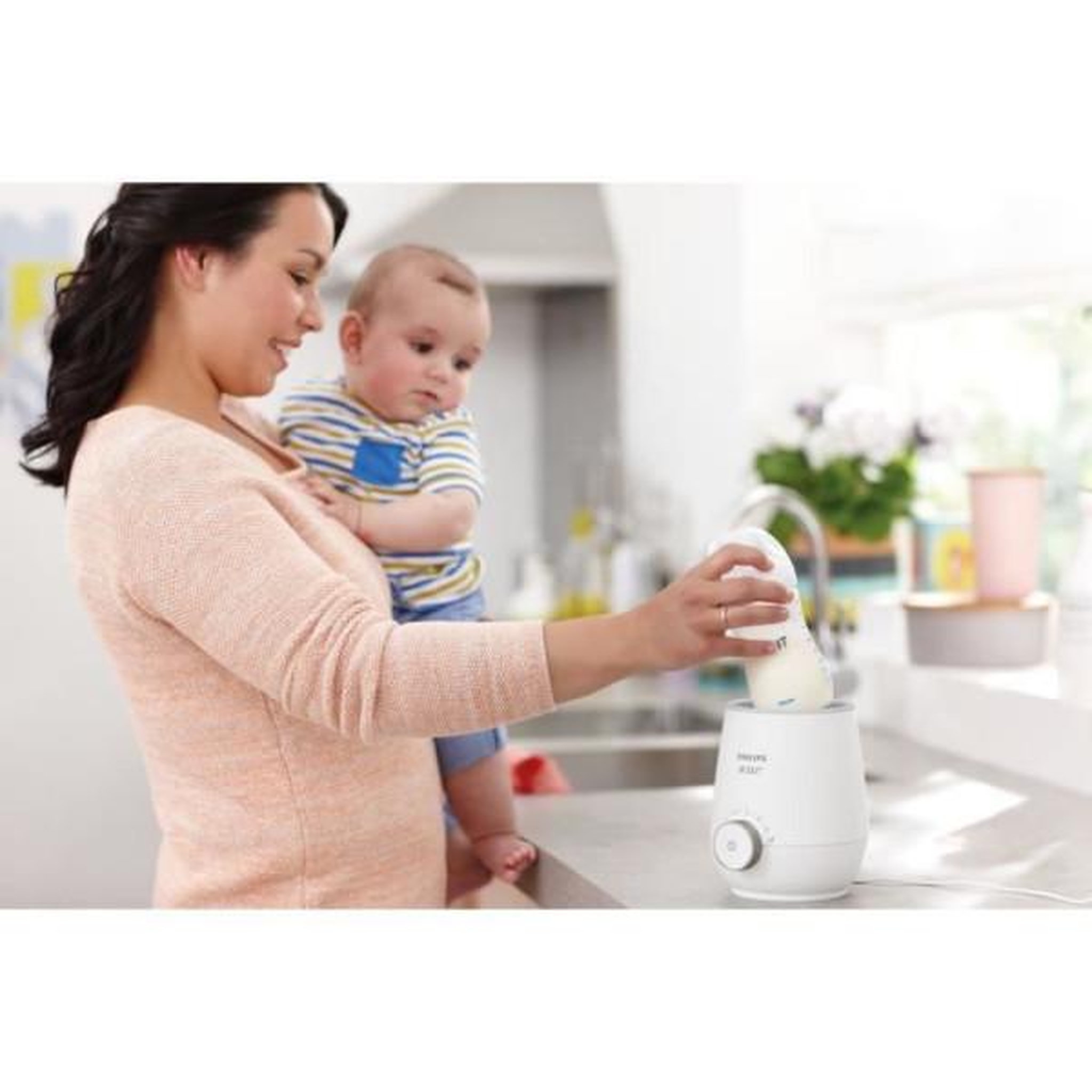 Voir la diapositive 4 : PHILIPS AVENT Chauffe-biberon électrique - philips avent - réchauffe uniforme - technologie bain marie - minuterie - arret automatique