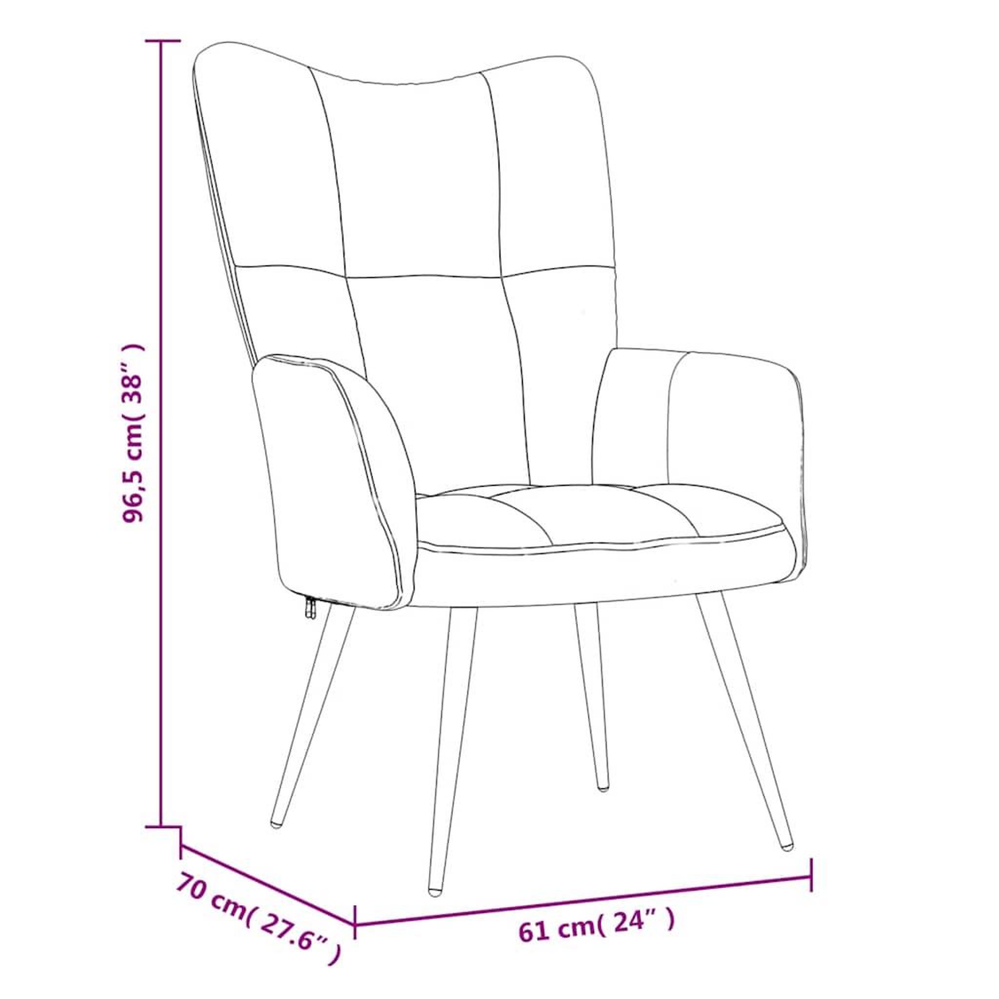 Voir la diapositive 6 : VIDAXL Chaise de relaxation Rouge bordeaux Velours
