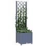 Voir la diapositive 3 : VIDAXL Jardiniere avec treillis bleu gris 40x40x136 cm PP