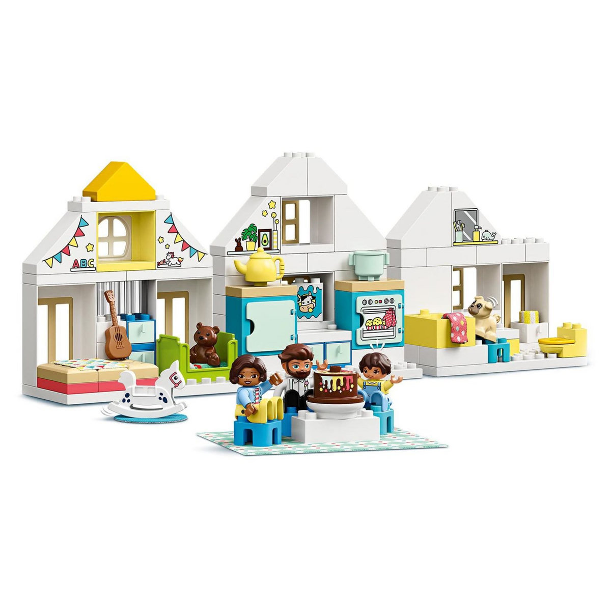 LEGO DUPLO Ma Ville 10929 La Maison Modulable 3 en 1, Maison de Poupée, Jouet Enfant 2 ans