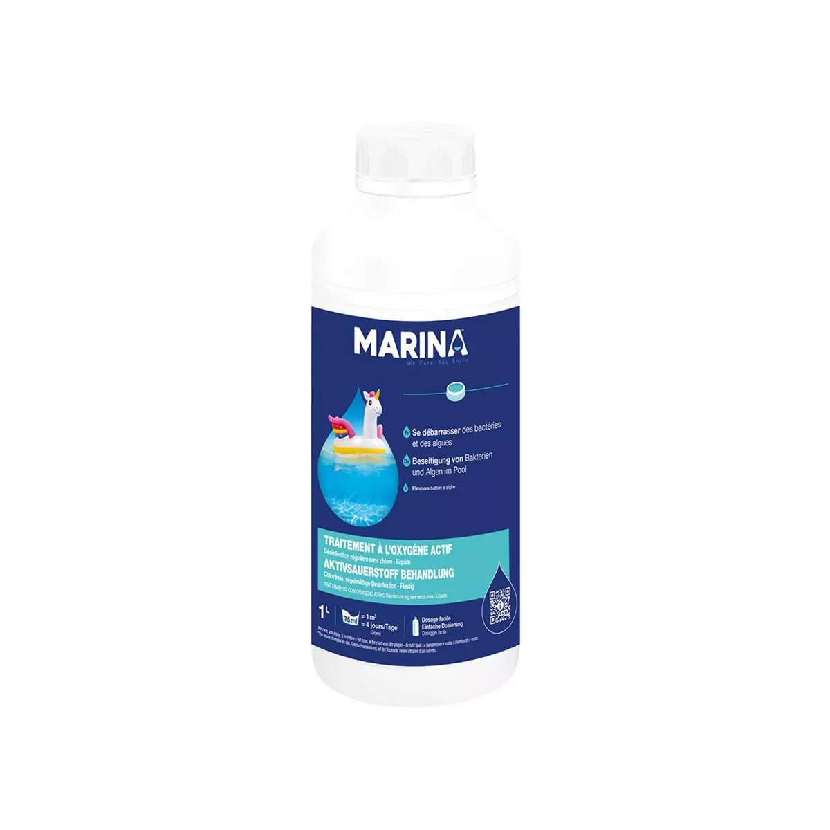 MARINA Traitement à l'oxygène actif sans chlore 1 L - Marina