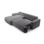 Voir la diapositive 4 : BEST MOBILIER Candela - canapé d'angle gauche 4 places - convertible avec coffre - en tissu bouclette