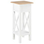 Voir la diapositive 5 : VIDAXL Table d'appoint Blanc 27 x 27 x 65,5 cm Bois
