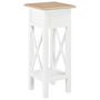 Voir la diapositive 5 : VIDAXL Table d'appoint Blanc 27 x 27 x 65,5 cm Bois