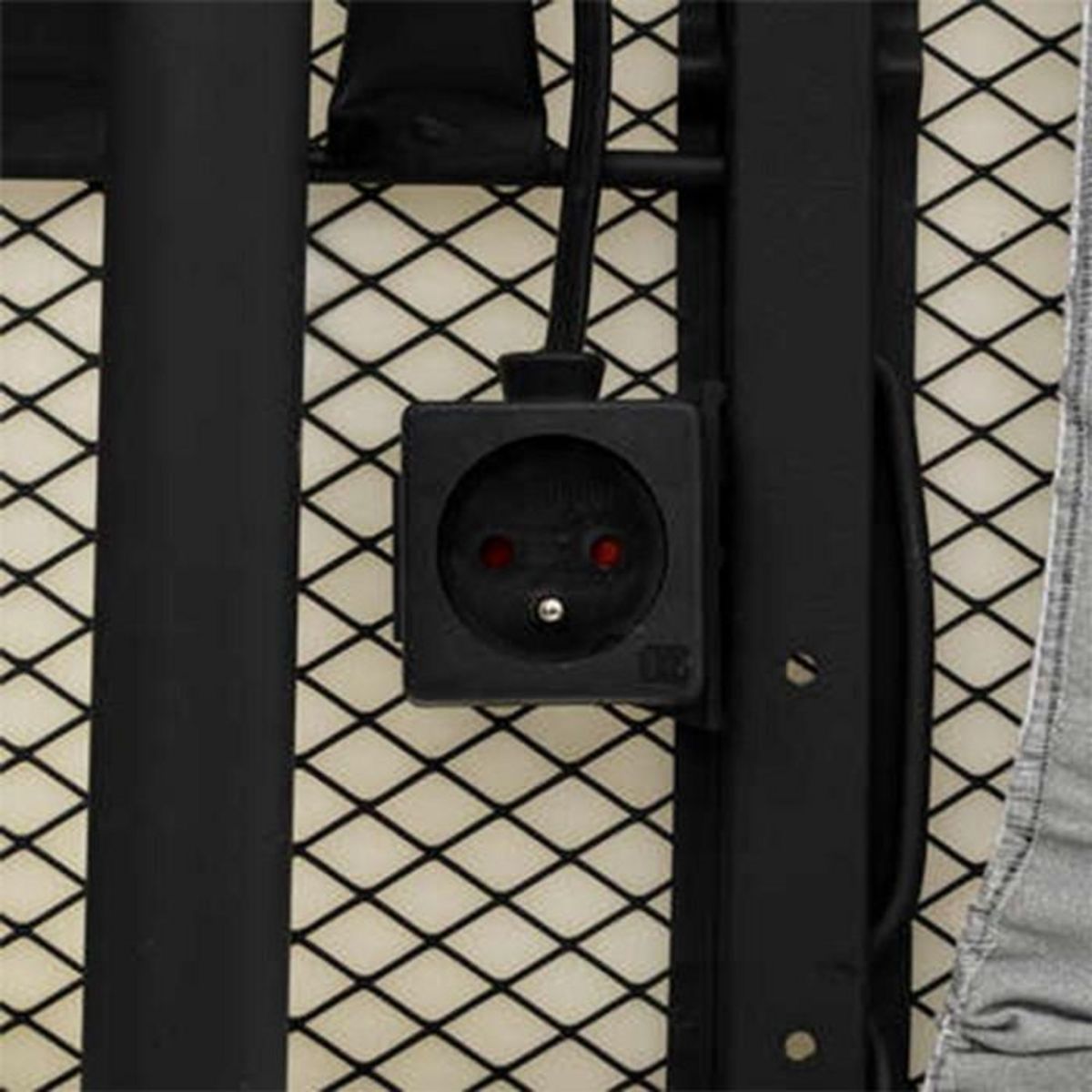 FIVE Table à Repasser & Housse  Onyx  140cm Noir