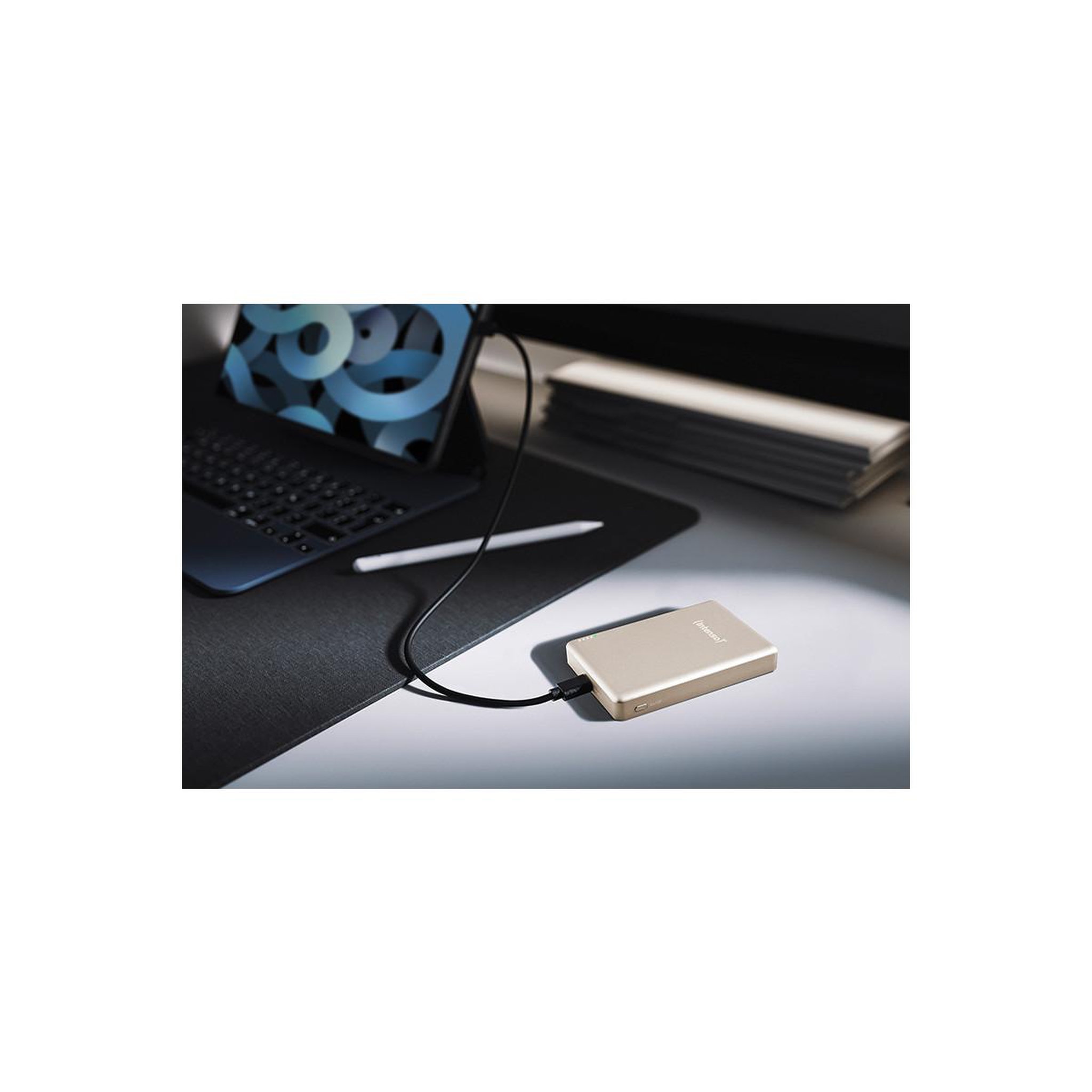 Voir la diapositive 3 : Intenso Intenso batterie externe magnétique mw10000 10000 mah – compatible magsafe, charge sans fil 15w, usb-c pd 20w, pour iphone & android – testée en allemagne – champagne