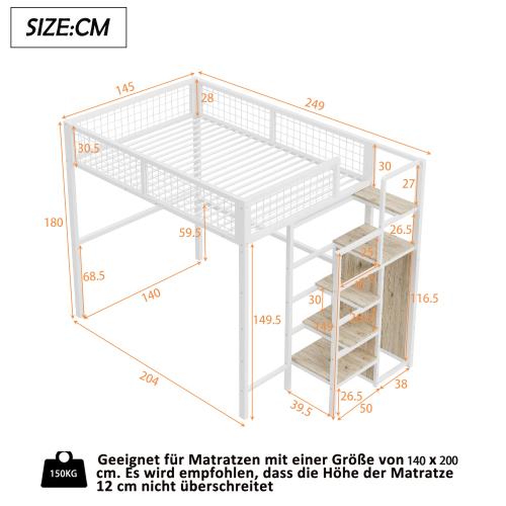 Voir la diapositive 3 : MERAX Lit mezzanine